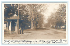1906 Town Pump & Main Street Old Saybrook CT RPPC - JA AYER - Posted picture