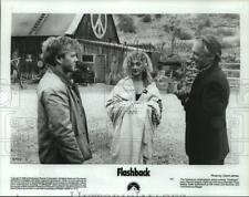 1990 Press Photo Dennis Hopper, Kiefer Sutherland & Carol Kane in 