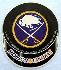 VTG 90s BUFFALO SABRES NHL 🏒  Beer Coaster Molson Hockey Night In 🇨🇦 *MINT* picture