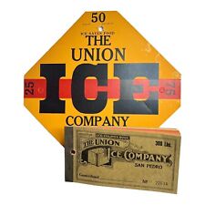 Antique Union Ice Co. San Pedro Coupon Book Complete & Ice Window Delivery Card picture
