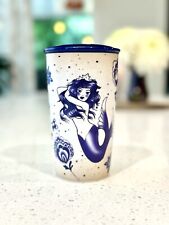 RARE STARBUCKS Sailor Tattoo Mermaid Siren Ceramic Travel Mug Cup 12 Ounces 2016 picture