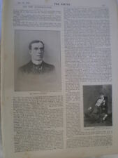 Photo article interview actor Weedon Grossmith 1894 Ref R picture