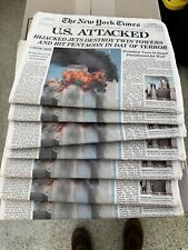 Original New York Times 9/11 Issues Sept 12, 2001 -Complete Papers-7 Available picture