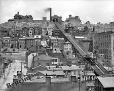 Photograph Vintage Mount Adams Incline Railway Cincinnati Ohio Year 1908  8x10 picture