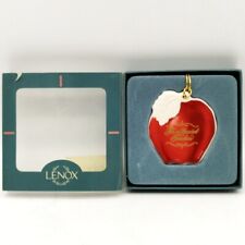 Lenox Ornament Apple For a Special Teacher Red Porcelain Christmas Gold Holiday picture