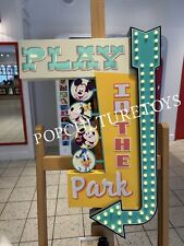 Disney Parks 2024 Play In The Park Mickey & Friends Marquee Light-Up Sign 18x27 picture