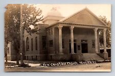 Winfield KS-Kansas RPPC, New Christian Church, Real Photo c1910 Vintage Postcard picture
