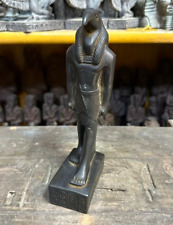 Rare Ancient Egyptian Antiques Black Statue Of Thoth God Of Wisdom Pharaonic BC picture