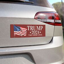 Trump 2024 Magnet, Vehicle Car Truck Magnet, 10 x 3 inch Outdoor Weatherproof picture