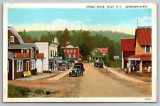 Street Scene, Inlet, Adirondacks NY Vintage Postcard picture