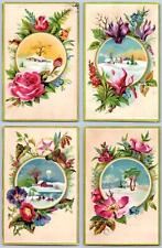 1880's LOT/4 UNION PACIFIC TEA 4 PAW VICTORIAN TRADE CARDS CONDITION VARIES #10 picture