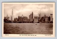 New York City NY, RPPC, New York Water Front, Skyline Vintage Postcard picture