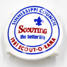 1981 Scout-O-Rama Neckerchief Slide Sinnissippi Council Wisconsin Boy Scouts WI picture