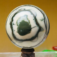 2.3lb Large Especial Green Zebra Stone Jasper Quartz Sphere Healing Mineral picture