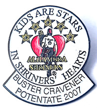 Shriners Lapel Pin Alhambra Kids Are Stars In Shriners Hearts Masonic Fez picture