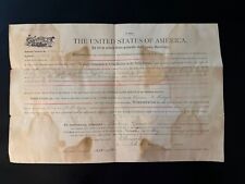 1907 GENERAL LAND OFFICE HOMESTEAD CERTIFICATE THEODORE ROOSEVELT KANSAS  BA picture