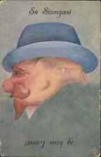 German Metamorphic Hidden Face? c1910 Postcard EN STAMGOEST OG HANS LIVRET picture