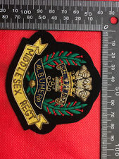 British Army Bullion Embroidered Blazer Badge - Middlesex Regiment picture