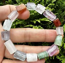 Amazing Colorfull Multi Gemstone Bracelet. 134 Ct Stretchable. picture