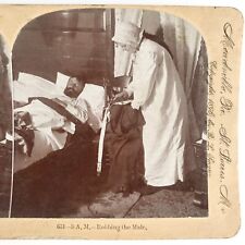 Wife Stealing Husband's Money Stereoview c1898 Keystone Marriage Robbery G753 picture