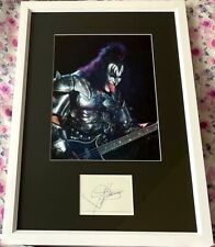 Gene Simmons autograph signed autographed auto framed with KISS 8x10 photo (JSA) picture