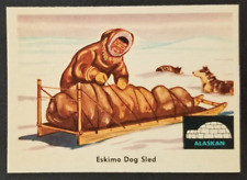 Vintage 1959 Eskimo Dog Sled Indian Fleer Card #80 (NM) picture