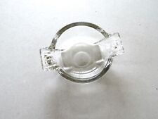Vintage Large Clear Glass Ashtray Cigar Heavy Thick Mid Century Modern  picture
