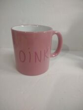 OINK Pink large coffee Pig mug nose on bottom picture