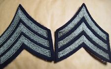 Original WW2 US Army Rank chevron Stripes Wool SERGEANT embroidered Pair   NICE picture