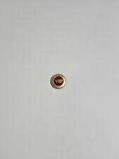 VIP Tie Tack Pin Very Small Maroon & Gold Color Metal Very Important Person picture