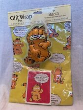 Rare 1980's Vintage Garfield Cat Gift Wrap Pak picture