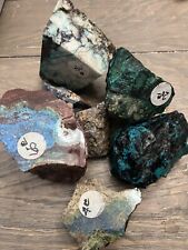 almost 6lbs Turquoise Azurite Chrysocolla Cab Gemstone Rough NICE colorful picture
