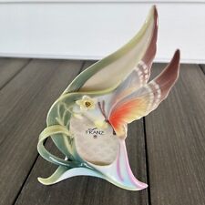FRANZ Papillon Butterfly Design Porcelain Sculpture Figurine Photo Frame picture