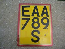 GREAT BRITAIN ENGLAND 1978 # EAA 789S RARE 3 LINE MOPED MOTORCYCLE LICENCE PLATE picture