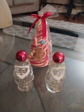Vintage Avon Jolly Santa  Cologne Perfume Bottles Empty & Candy Tree Ornament  picture
