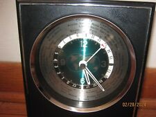 Vintage 1970s WORLD TIME CLOCK by HOWARD MILLER 8rw300  picture