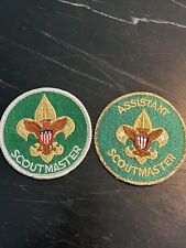 Vintage BSA 1980’s - Boy Scouts of America Scoutmaster & Assistant SM Patch picture