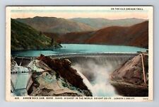 Boise ID-Idaho, Arrow Rock Dam, Antique Vintage c1929 Postcard picture