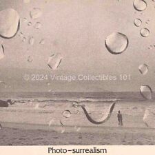 1970 Nikon Nikkormat FTN lense BW beach raindrop photo surrealism art decor ad picture