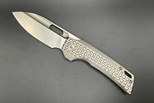 Emp Edc Nymble X Satin 20CV Textured Fragged Titanium Knife picture