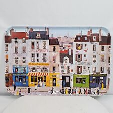 Vintage RDE Imports Serving Tray France Street Wedding Scene 17x11 Inch Melamine picture