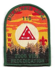 Michigamea Lodge 110 2006 Vigil Rededication OA Order of the Arrow Scout Patch picture