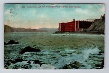 San Francisco CA-California, Golden Gate, Fort Winfield, Vintage c1909 Postcard picture