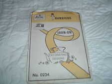 Vtg Artex Iron On Transfers #0235 Decor Designs for Embroidery NIP UnCut #LD picture