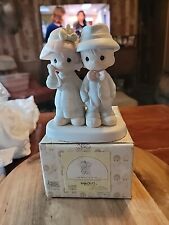 Precious Moments God Bless Our Family Couple Figurine #100498 picture