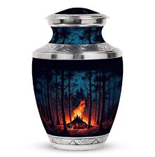 fire-is-burning-forest- Memorial Urns For Ashes Large 10
