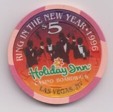 Holiday Inn Boardwalk $5 Casino Chip Ring In The New Year 1996 Las Vegas Nevada picture