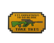 It's Dangerous to Go Alone Take This Legend of Zelda Rubber Hook Patch picture