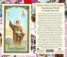 Prayer for Graces through St. Charbel Intercession - Paperstock Holy Card 447ENL picture