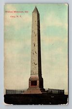 Utica NY-New York, Oriskany Monument Vintage Souvenir Postcard picture
